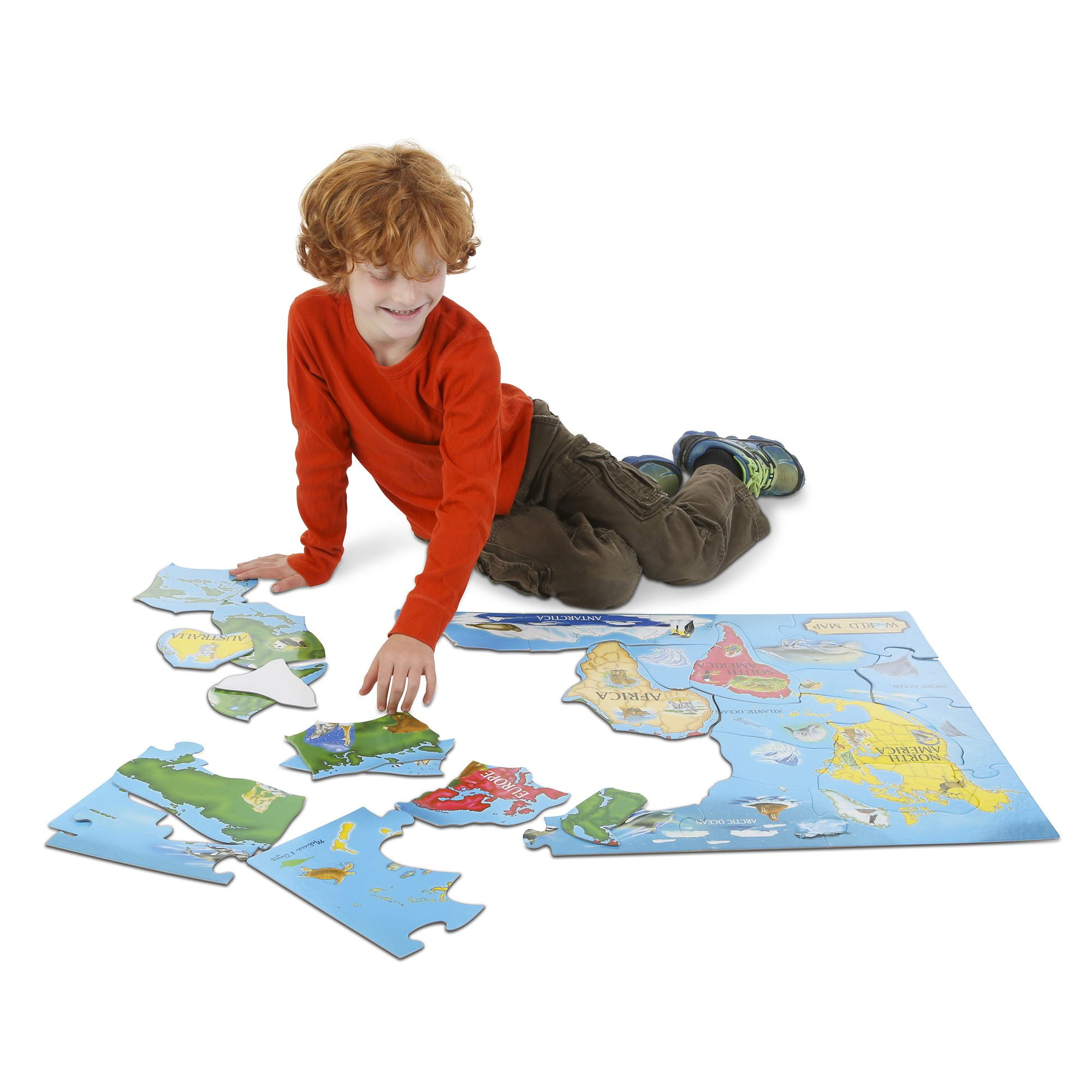 world map floor puzzle