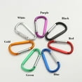 thumbnail image 2 of New Outdoor Sports Safety Multicolor Aluminium Alloy Carabiner Buckle Keychain Climbing Button Camping Hiking Hook RED 2PCS, 2 of 8