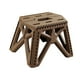 thumbnail image 2 of Taburete plegable para acampar, taburete plegable, asiento, silla de pesca, taburete escalonado para adultos y niños, para pescar, mochilero en casa Marrón DYNWAVEMX Taburetes plegables, 2 of 8