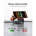 thumbnail image 3 of INIU Cargador Inalámbrico 3 en 1, Cargador Magnético Plegable de 15W para iPhone, Estación de Carga Inalámbrica con Certificación Qi2 para iPhone, Apple Watch, AirPods (Adaptador Incluido), 3 of 7