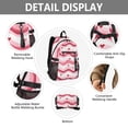 thumbnail image 4 of JIALIOU 14" Laptop Backpack Waterproof Airline Approved Stylish Casual Daypack for Travel Business College Work, Wavy Lines and Heart, 4 of 8