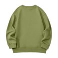 thumbnail image 4 of Abcomgle Girls Sweatshirt Size 10-12 Cute Crewneck Long Sleeve Pullover Sweatshirts for Girls Preppy Solid Color Sweaters for Girls 10-12 Cotton Winter Clothes for Tween Girls, 4 of 5