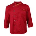 thumbnail image 3 of Chaqueta de Unisex Manga Larga Chef Fácil de Secado Resistente Simple profesion Diseñado XXXL Yinane Chaqueta de chef para hombre, 3 of 8