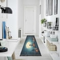 thumbnail image 3 of Wobogo Halloween Skull Theme Bedside Long Rug Delicate and Soft Modern Indoor Area Decor Non Slip Carpet for Bed Room Corridor Entrance Balcony, 3 of 8