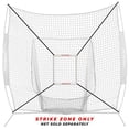 thumbnail image 1 of PowerNet Strike Zone Attachment for 7x7 Baseball Softball Net | Work on Pitching Drills and Location Accuracy | Solo or Team P, 1 of 4