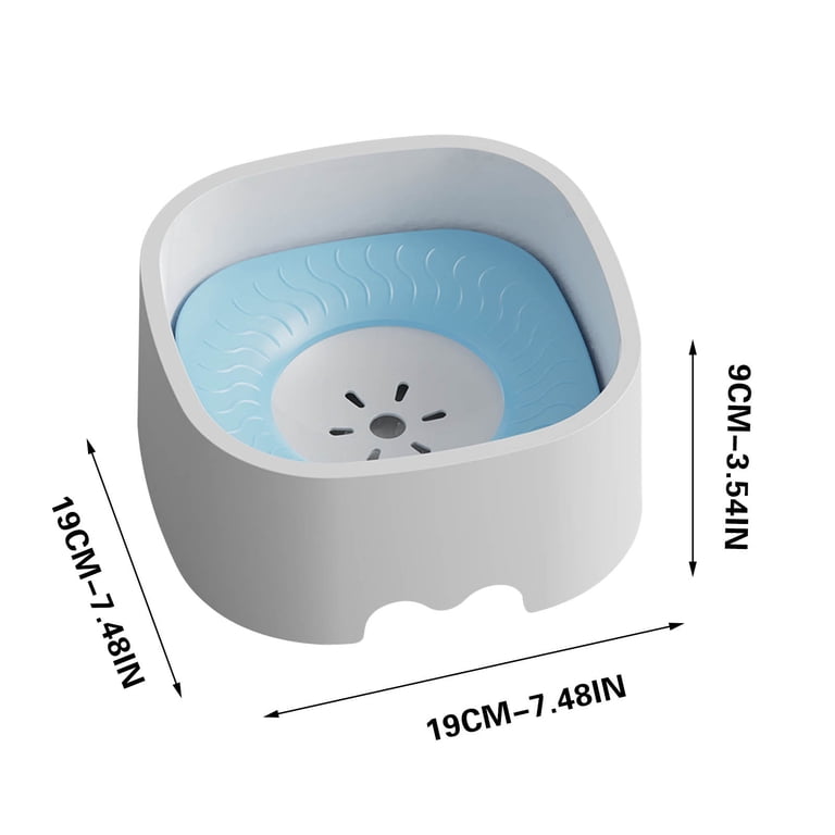 Spill Water Bowl for Dogs and Cats - Spill Proof Cat Bowl & Mess Free Dog  Water Bowl No Spill - Slow Water Bowl for Dogs No Spilling - Zero Splash Dog
