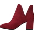 thumbnail image 3 of Journee Collection Womens Gwenn Faux Suede Square Toe Booties, 3 of 4