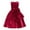 Wine, variant on Glisme Girls Dresses Baby Bow Dress Mid Length Casual & Party Gown For Toddlers Pink Sundress Size 2-3 Years