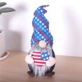 thumbnail image 3 of Gwong Juguete Muñeca de peluche Patrón de estrella de cinco puntas Decorativo Exquisito Gnomes sin rostro Muñeca de ancianos para el Día de la Independencia Americana Gwong 30011042, 3 of 6