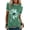 Green, variant on Women Vintage Daisy T-Shirt Floral Shirt