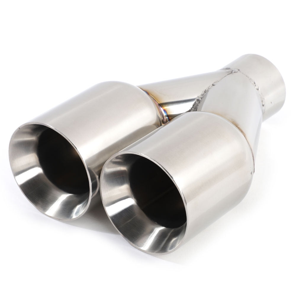 Polished Stainless Steel Exhaust Tip for Universal Application