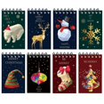 thumbnail image 2 of Clearance Office&Craft&Stationery under $5,Christmas Notebook Xmas Pocket Notebooks Christmas Notebook Santa Lined Journals Notebooks Merry Christmas Memo Pad For Xmas, 2 of 8