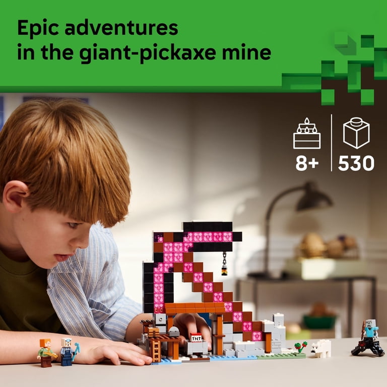 LEGO Minecraft the Pickaxe Mine, 21277, Creative Building Set for