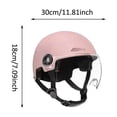 thumbnail image 3 of Ventilated Electric Scooter With Flip Up Clear Visor Lightweight Shock Absorbing Safety Hard Hat For E Bike Moped Motorcycle Commute Rainy Outdoor Riding Gear, 3 of 6