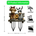 thumbnail image 3 of Highland Cow and Donkey Yard Stakes for Decorations Outdoor, Vintage Farmhouse Decorative Garden Stakes Acrylic Yard Art Funny Animal Lawn Ornaments, 3 of 5