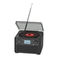 thumbnail image 1 of Reproductor portátil recargable, robusto y creativo, con radio, CD, MP3, conector USB para auriculares y altavoz para hogar, interior exterior., 1 of 9