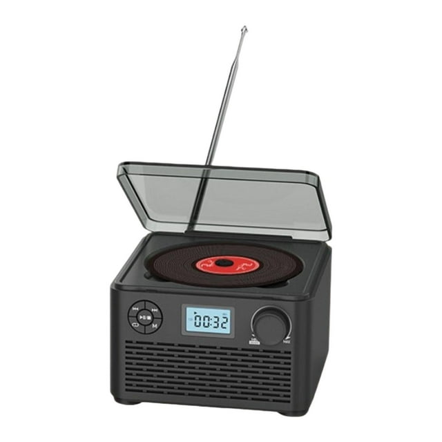 Reproductor portátil recargable, robusto y creativo, con radio, CD, MP3, conector USB para auriculares y altavoz para hogar, interior exterior.