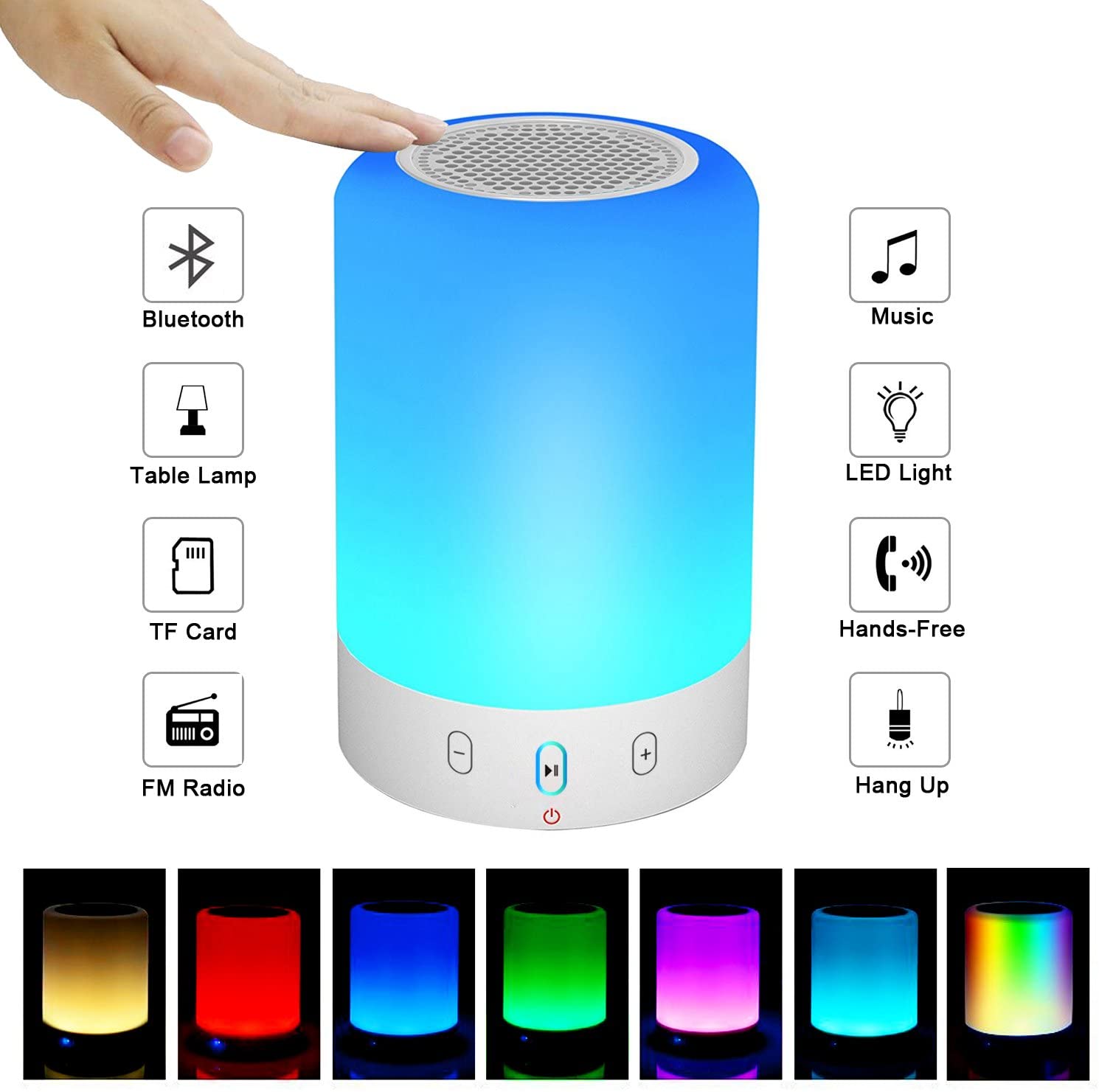 bluetooth speaker with color changing lights
