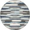 thumbnail image 2 of Rugs.com Equinox Collection Rug – 7' 10 Round Blue Gray Low Rug Perfect For Kitchens, Dining Rooms, 2 of 6