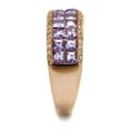 thumbnail image 4 of TS525 - Rose Gold 925 Sterling Silver Ring with AAA Grade CZ in Amethyst, 4 of 5