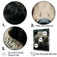 thumbnail image 3 of Designart "Minimalist Essence Of Grizzly Bear" Animals Bear Floater Framed Canvas Prints, 3 of 5