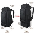 thumbnail image 2 of Mochila de Senderismo Vaupan 100L Expandible Impermeable MOLLE Negra, 2 of 7