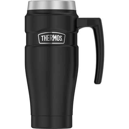 Thermos Stainless King 16 OZ Travel Mug with Handle, (Best Thermos Travel Mug)