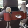 thumbnail image 2 of Multifunctional Car Seat Back Organizer Storage Bag with Cup Holders and Convenient Tissue Dispenser, 2 of 4
