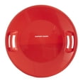 thumbnail image 2 of Slippery Racer Downhill Pro Adults/Kids Saucer Disc Snow Sled, Red (2 Pack), 2 of 8