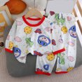 thumbnail image 2 of Gibobby Toddler Baby Boy Clothes Crewneck Fall 12 24 Months 2T 3T 4T Boy Winter Outfits Sweatshirt Long Sleeve Pants Clothes Set(4-5 Years,Sky Blue), 2 of 4