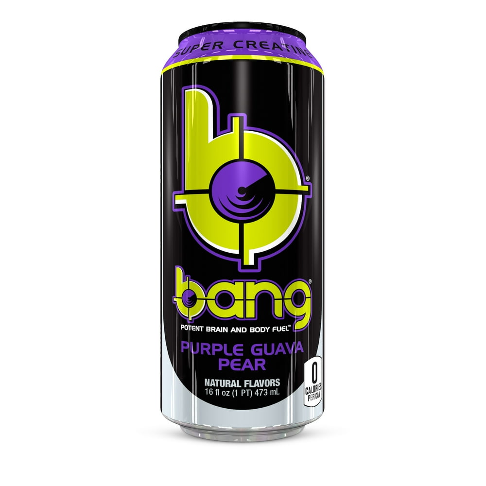 Bang Guava Pear Energy Drink with Super Creatine, 16 oz Can - Walmart