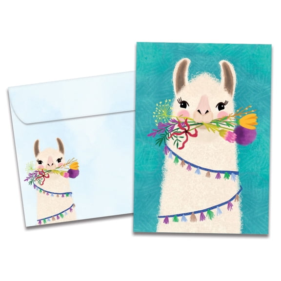 Tree-Free Greetings Thank You Greeting Card, 5 x 7, Amazing Llama (GO69837)