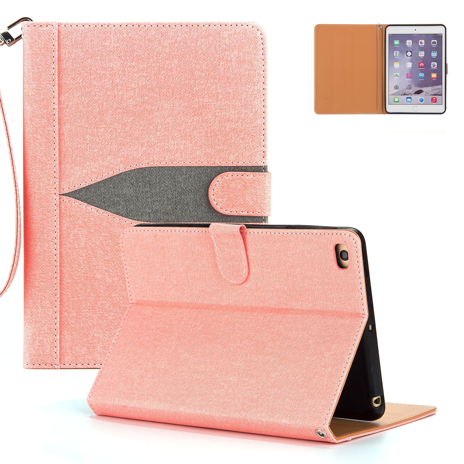 New iPad mini 5 2019 Case, iPad Mini 4 Case, Allytech Premium Leather Folio Stand Smart Cover
