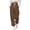 Coffee, variant on Joggers for Women Elastic High Waist Drawstring Relaxed Fit Leopard Print Sweatpants Trousers with Pockets