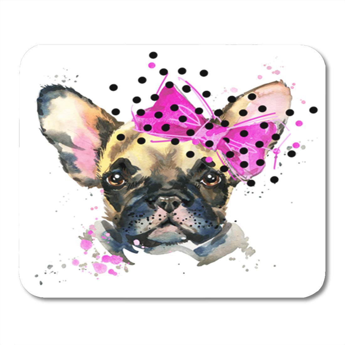Cute French Bulldog Puppy PC Computer Mouse Mat Pad 