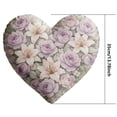 thumbnail image 7 of Upgraded Heart Shaped Floral Throw Pillows Romantic Home Decor With Soft Fabric Multiple Patterns Colors For Couch Bed Or Valentine's Day Gifts F, 7 of 7