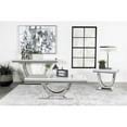 thumbnail image 6 of Coaster Kerwin Metal U-base Square End Table in White and Chrome, 6 of 9