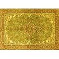 thumbnail image 1 of Ahgly Company Machine Washable Indoor Rectangle Persian Yellow Traditional Area Rugs, 7' x 9', 1 of 4