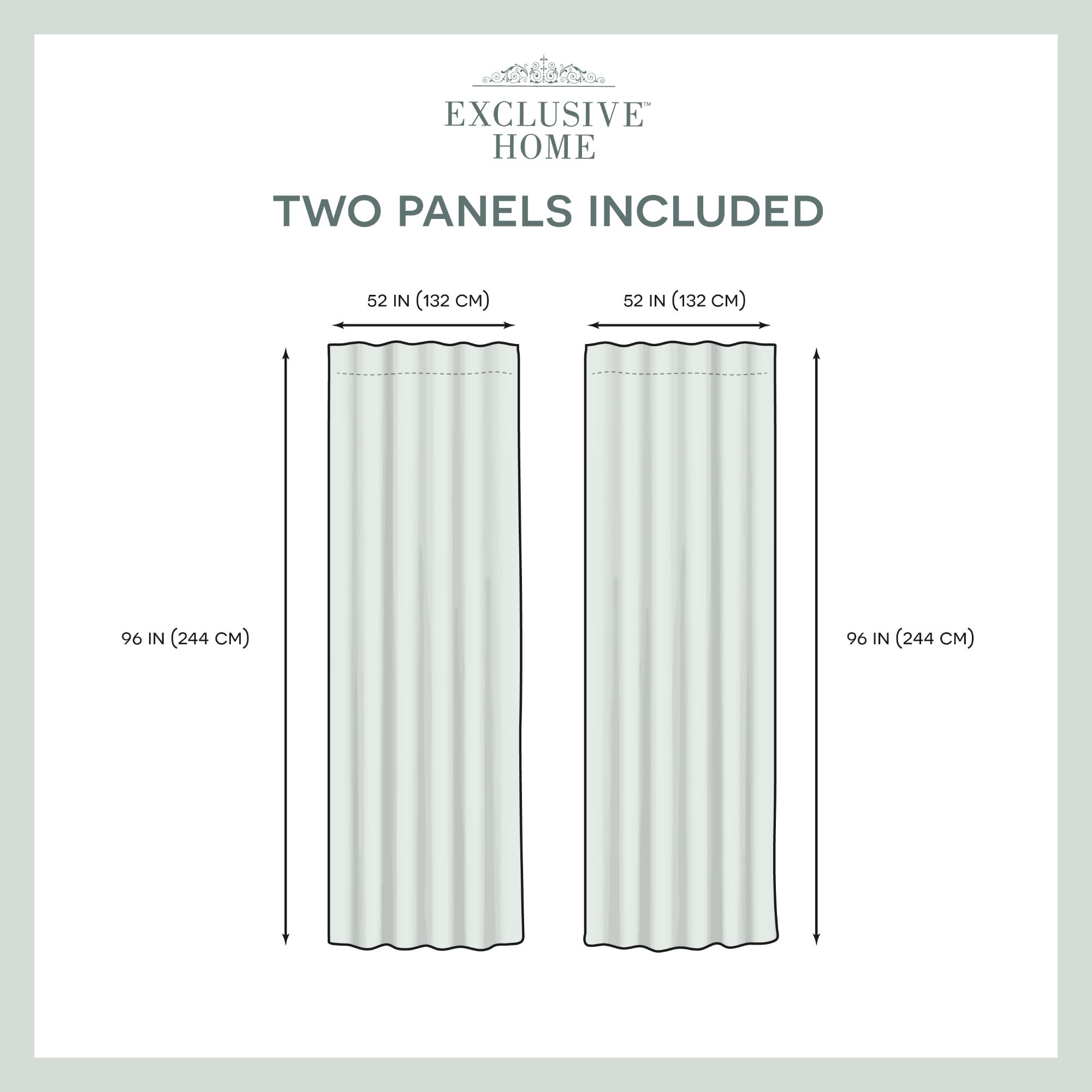 Nicole Miller Circuit Room Darkening Blackout Hidden Tab/Rod Pocket Top Curtain Panel Pair, 52"x96", Ash Grey