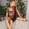 thumbnail image 4 of Fotbe Satanic Skull Pijama Estampada de 2 Piezas para Niños – Ropa de Dormir de Manga Corta Cómoda para Niños y Niñas, Camiseta y Shorts de Algodón-Small, 4 of 6