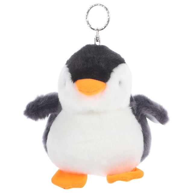 Llavero de muñeco de pingüino de peluche, elegante colgante para bolso, encantador llavero de animal de dibujos animados, decoración.