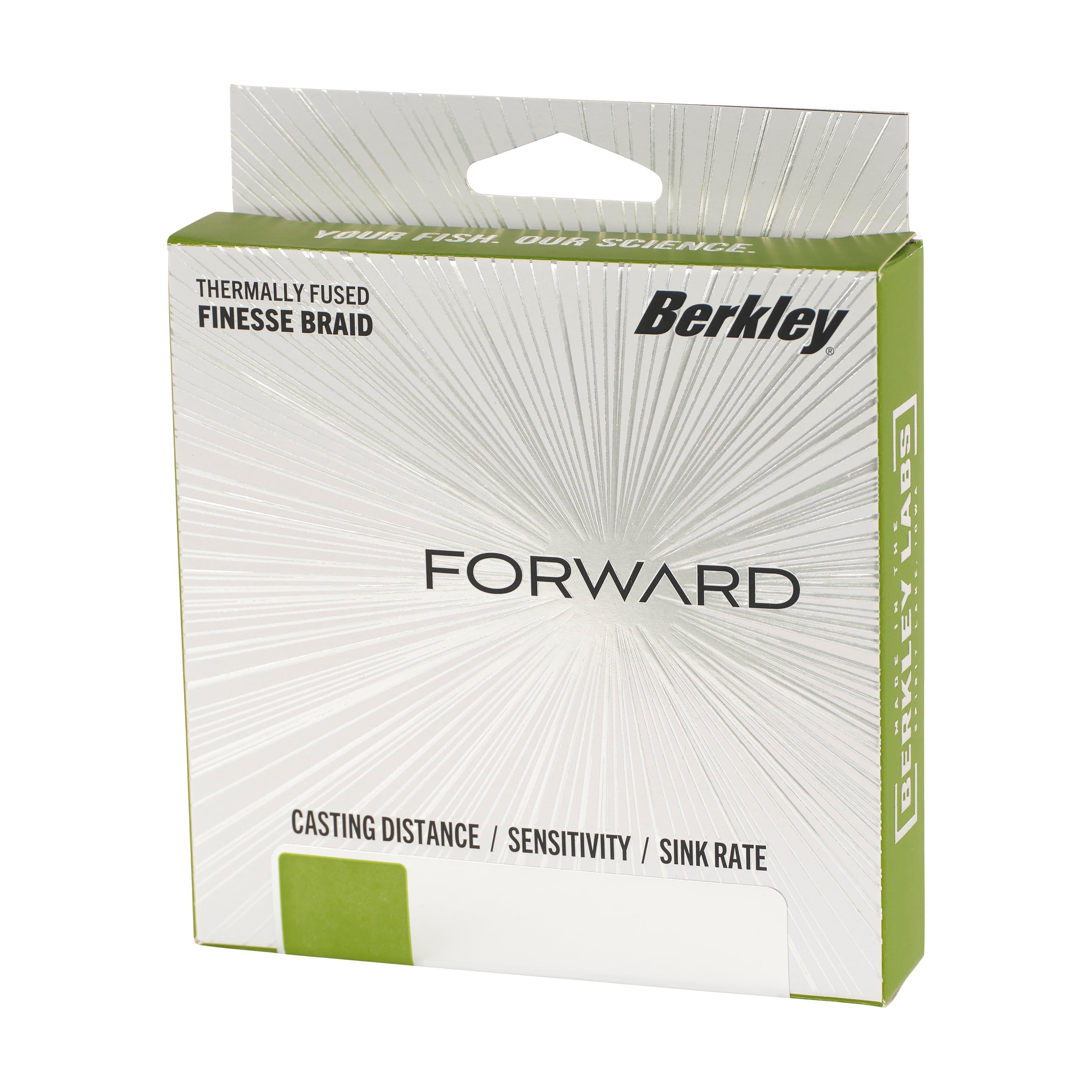 Berkley Forward Braid Fishing Line, Low-Vis Green, 8 lb Test Strength, 150 yd