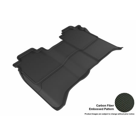 Cab 2nd Row Mats (3D MAXpider 2016-2016 Nissan Titan Crew Cab Second Row All Weather Floor Mat in Black with Carbon Fiber)