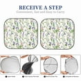 thumbnail image 5 of Picia Wisteria Flower 2 Piece Car Windshield Sun Shade Foldable | Foldable Sun Shield for Front Window Blocks UV Rays and Keeps Your Vehicle Cool-Small, 5 of 7