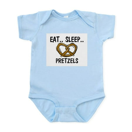 

CafePress - Eat ... Sleep ... PRETZELS Infant Bodysuit - Baby Light Bodysuit Size Newborn - 24 Months