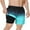 Black Blue Gradient, variant on Zando Mens Swim Trunks with Compression Liner Quick Dry Beach Shorts for Mens Bathing Suit Black Blue Gradient M