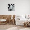 thumbnail image 2 of Cow Portrait Stripes Pattern Animals & Insects Graphic Art Gallery Wrapped Canvas Print Wall Art, 2 of 7