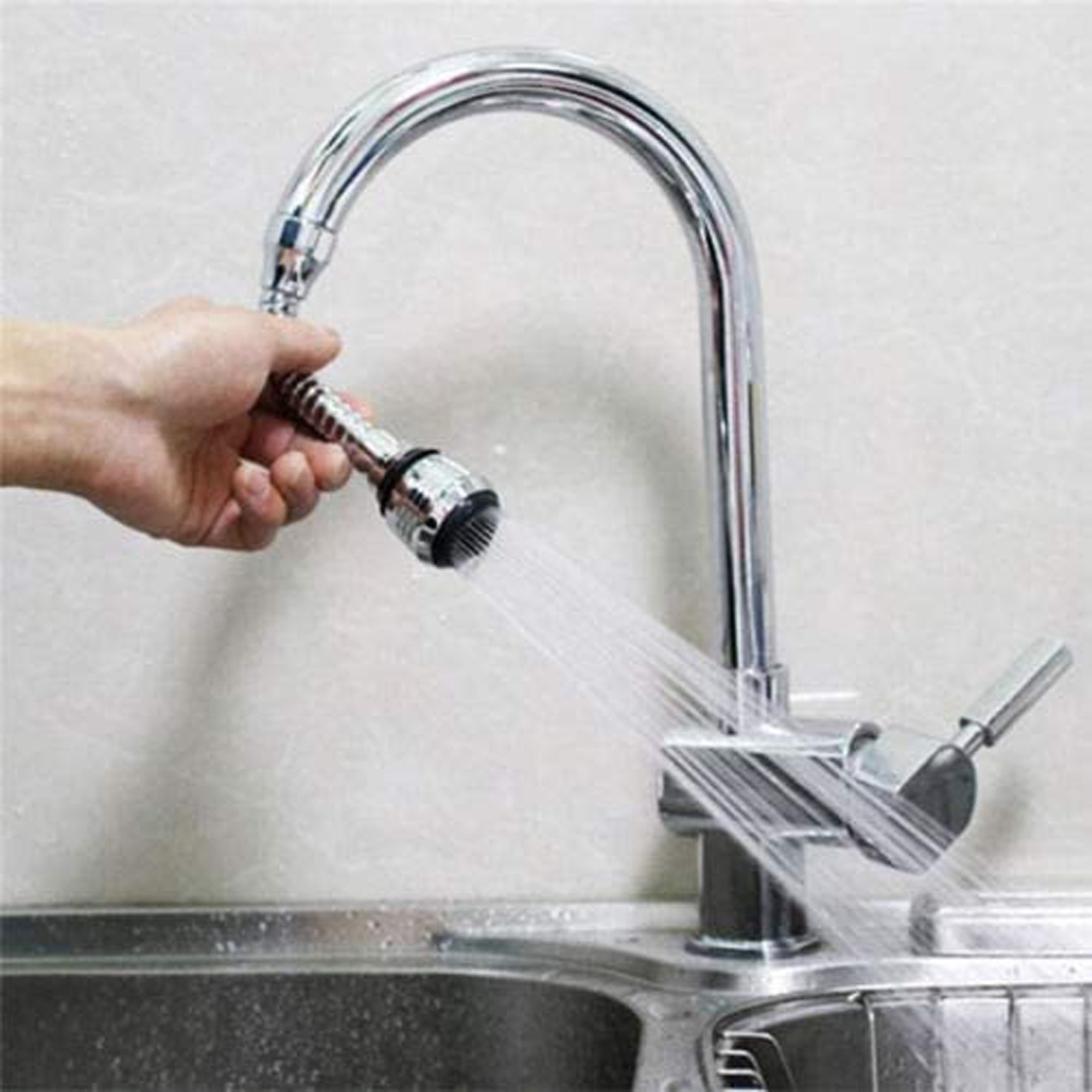 Details about   1x 360° Saving Sink Tap Head Water Faucet extender Aerator Spray Sprayer Kitchen 