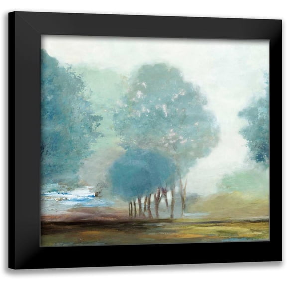 Pearce, Allison 12x12 Black Modern Framed Museum Art Print Titled - Blueberry Hill I