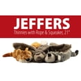 thumbnail image 2 of Jeffers Thinnies Unstuffed Dog Chew Toy | 21 Inches | With Squeakers | Raccoon, 2 of 6